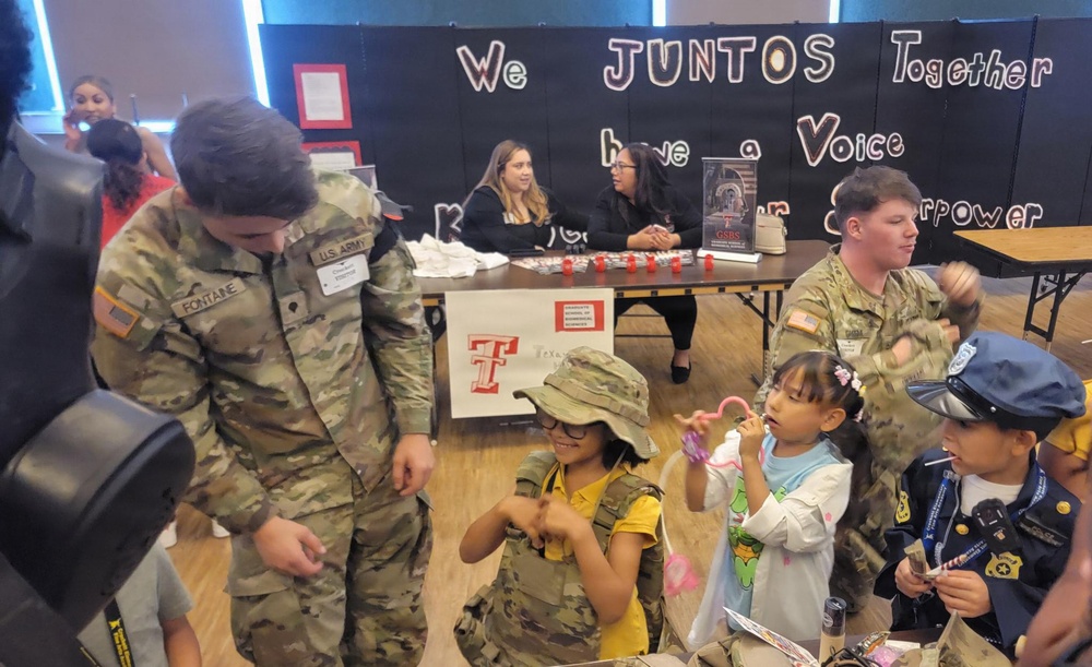 Crockett Elementary School Students trying out the IOTV