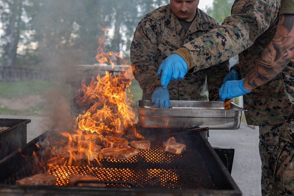 CLB-24 hosts multinational cookout in Sweden