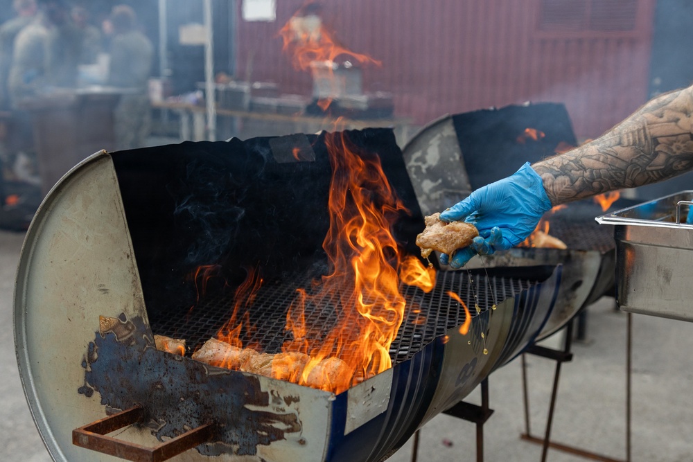 CLB-24 hosts multinational cookout in Sweden