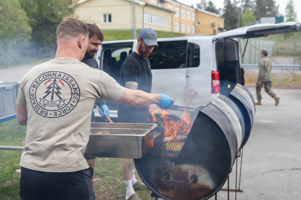 CLB-24 hosts multinational cookout in Sweden