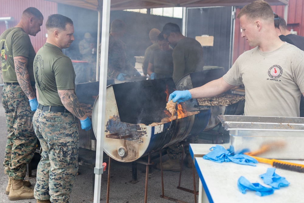 CLB-24 hosts multinational cookout in Sweden