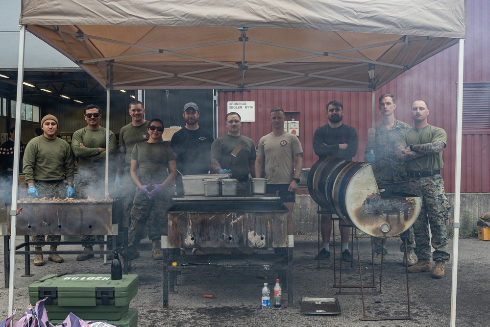 CLB-24 hosts multinational cookout in Sweden