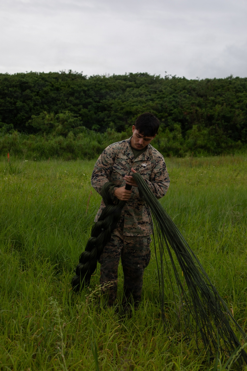 3rd Landing Support Battalion Marines Conduct Airborne, Air Delivery, and Night Operation Training on Ie Shima, Okinawa