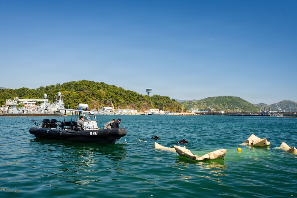 U.S., Republic of Korea, Australian Forces Conduct Joint Dive and Salvage Exercise in Jinhae
