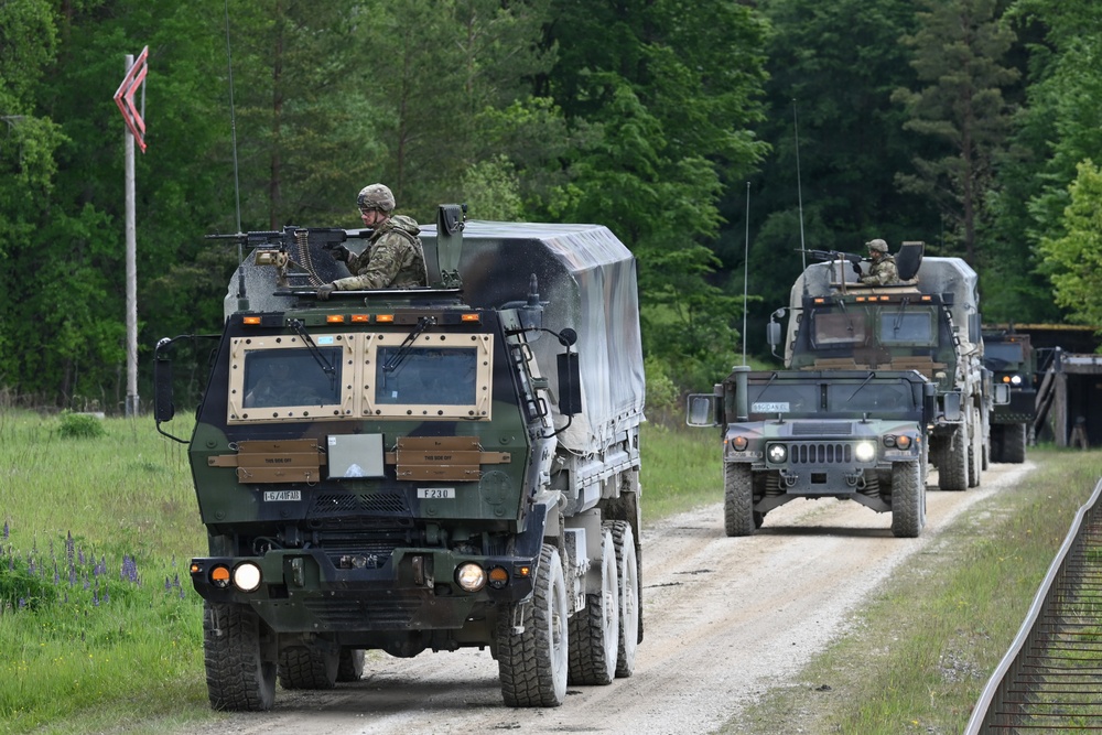 41st FAB Convoy Live Fire Exercise