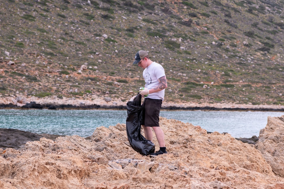 NSA Souda Bay Stavros Beach Clean up COMREL