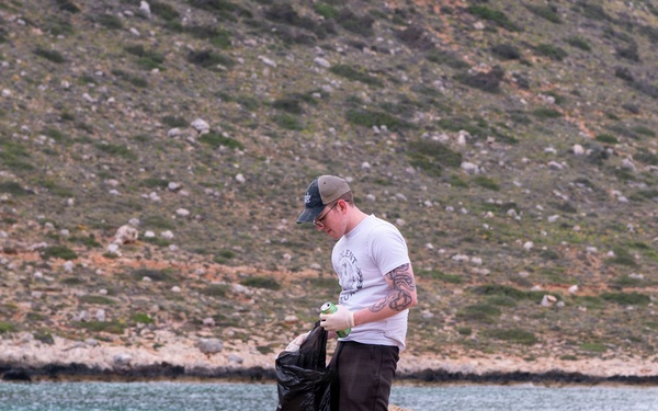 NSA Souda Bay Stavros Beach Clean up COMREL