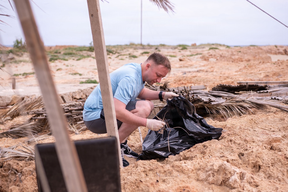 NSA Souda Bay Stavros Beach Clean up COMREL