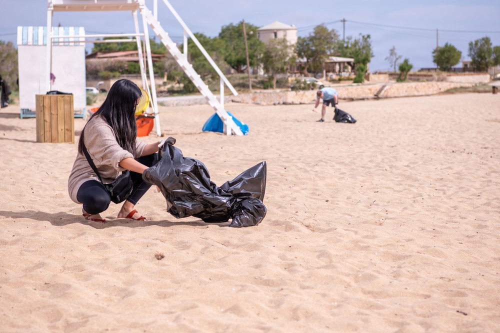 NSA Souda Bay Stavros Beach Clean up COMREL