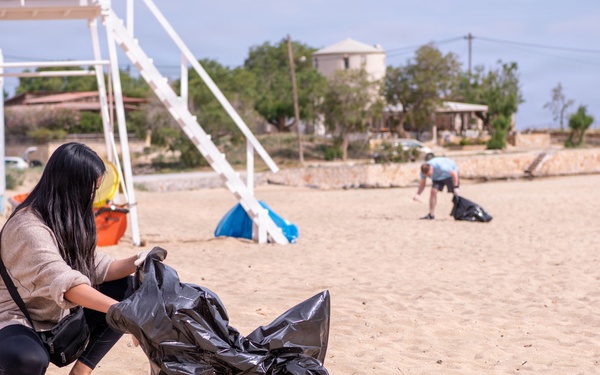 NSA Souda Bay Stavros Beach Clean up COMREL