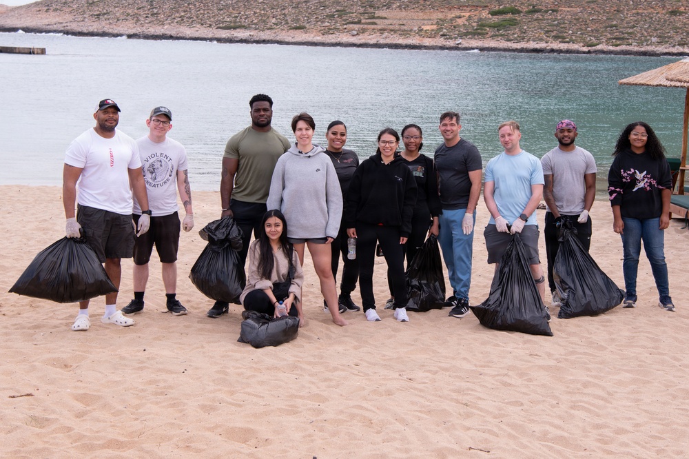 NSA Souda Bay Stavros Beach Clean up COMREL