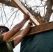 NMCB 1 Sailors and U.S. Marines conduct roof restoration operations in Tinian