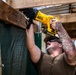 NMCB 1 Sailors and U.S. Marines conduct roof restoration operations in Tinian