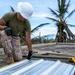 NMCB 1 Sailors and U.S. Marines conduct roof restoration operations in Tinian