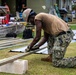 NMCB 1 Sailors and U.S. Marines conduct roof restoration operations in Tinian