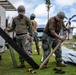 NMCB 1 Sailors and U.S. Marines conduct roof restoration operations in Tinian
