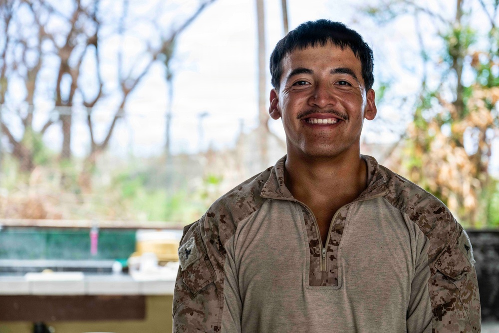 NMCB 1 Sailors and U.S. Marines conduct roof restoration operations in Tinian