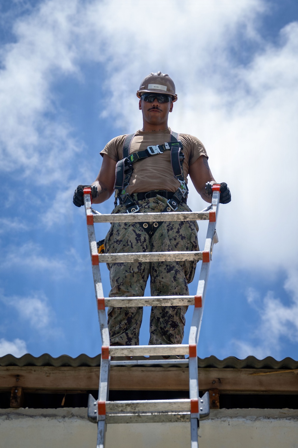 Stronger than Sinlaku: NMCB 1 Seabees help rebuild houses for Saipan residents