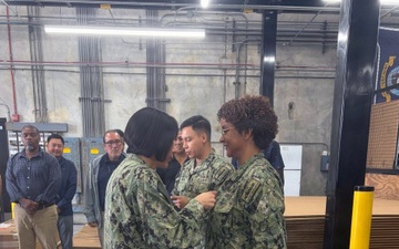 Logistics Specialist Seaman Raidy M. Diaz Mejia promoted