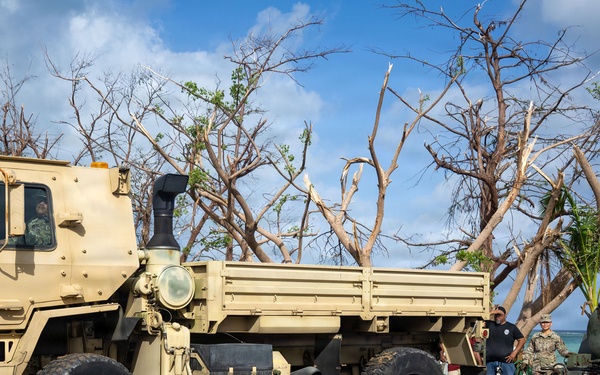 9th MSC, 554th RHS team up to deliver safe drinking water to Saipan residents