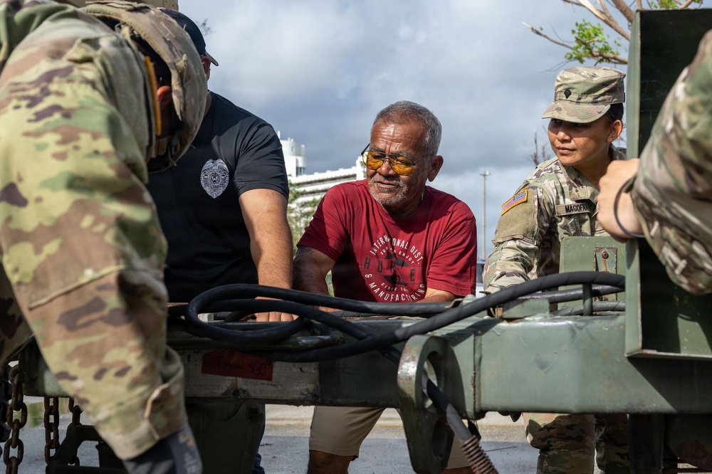 9th MSC, 554th RHS team up to deliver safe drinking water to Saipan residents