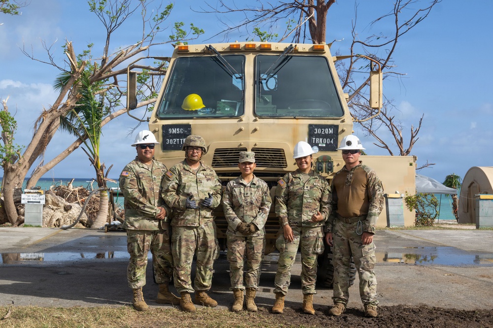 9th MSC, 554th RHS team up to deliver safe drinking water to Saipan residents