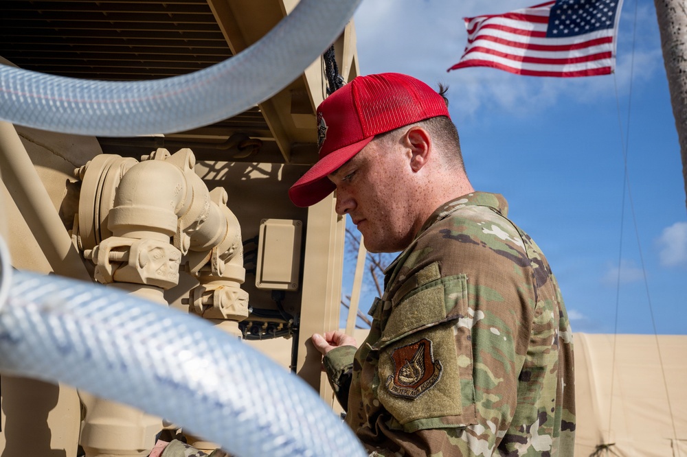 9th MSC, 554th RHS team up to deliver safe drinking water to Saipan residents