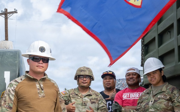9th MSC, 554th RHS team up to deliver safe drinking water to Saipan residents