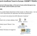 Official &amp; Unofficial Travel to Europe: EXEMPT TRAVELERS
