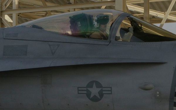 U.S. Marines conduct F/A-18 Hornet landing