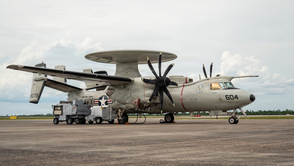 E-2D Hawkeyes take flight for command and control at Checkered Flag 26-2