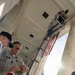 U.S. Flags are Hung in the Memorial Amphitheater in Preparation for the 2026 National Memorial Day Observance