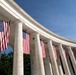U.S. Flags are Hung in the Memorial Amphitheater in Preparation for the 2026 National Memorial Day Observance