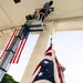 U.S. Flags are Hung in the Memorial Amphitheater in Preparation for the 2026 National Memorial Day Observance