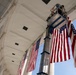 U.S. Flags are Hung in the Memorial Amphitheater in Preparation for the 2026 National Memorial Day Observance