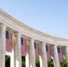 U.S. Flags are Hung in the Memorial Amphitheater in Preparation for the 2026 National Memorial Day Observance
