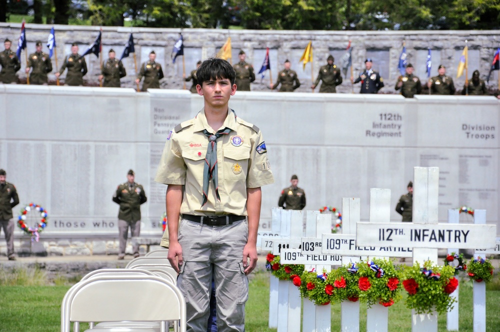 2026 28th ID memorial ceremony at Boalsburg