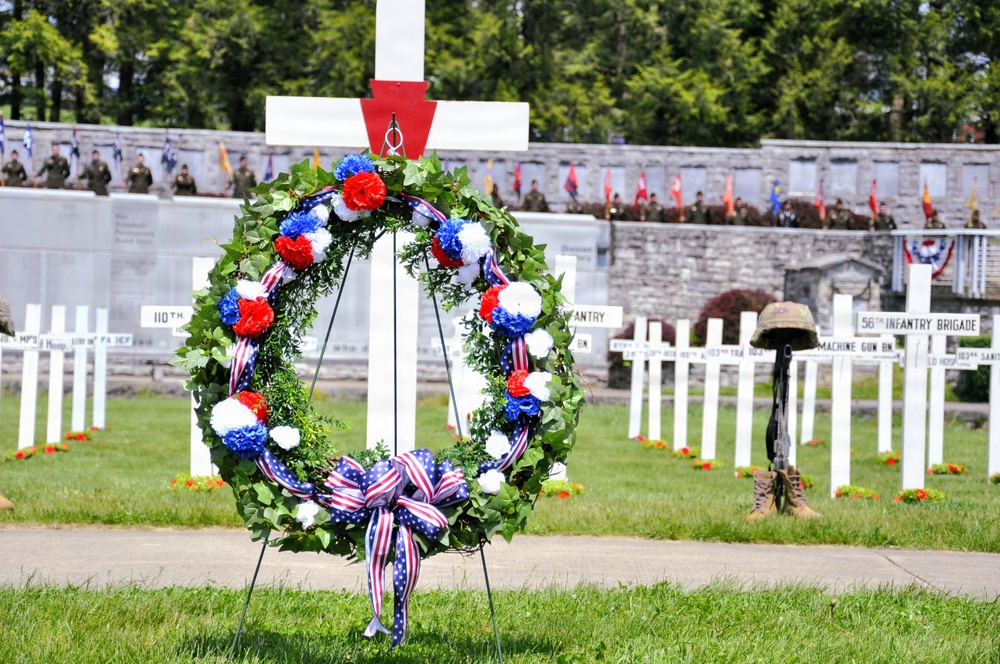 2026 28th ID memorial ceremony at Boalsburg