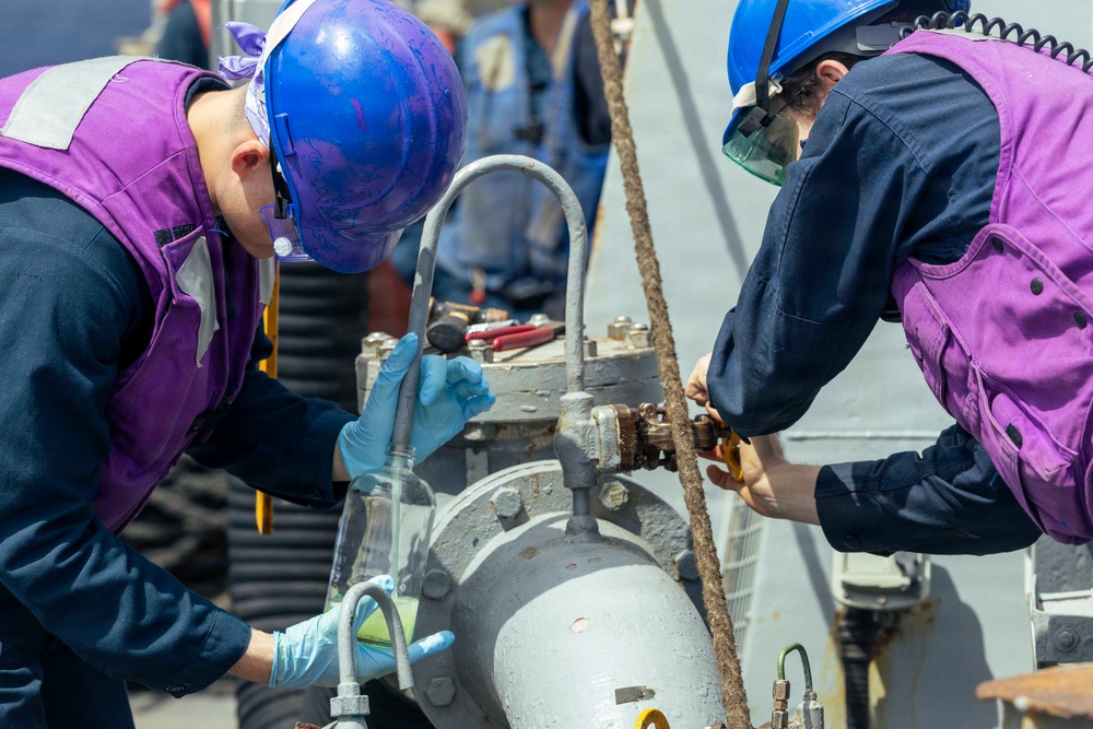 USS Milius Replenishment-at-Sea