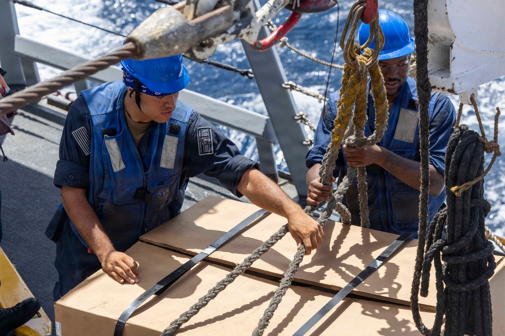 USS Milius Replenishment-at-Sea