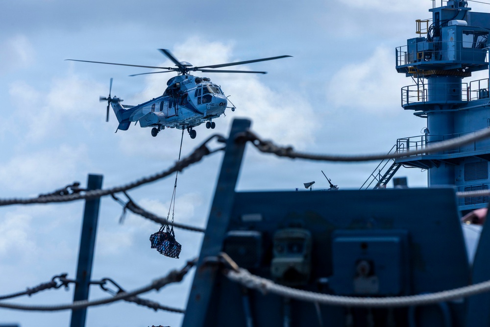 USS Milius Replenishment-at-Sea
