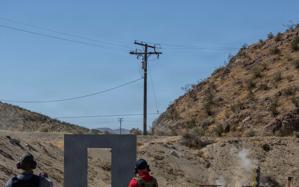 Shooting competition at the Barstow Police shooting range in Barstow, California, May 15