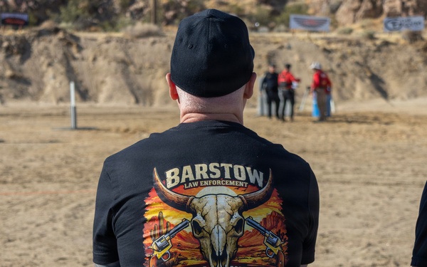 Shooting competition at the Barstow Police shooting range in Barstow, California, May 15