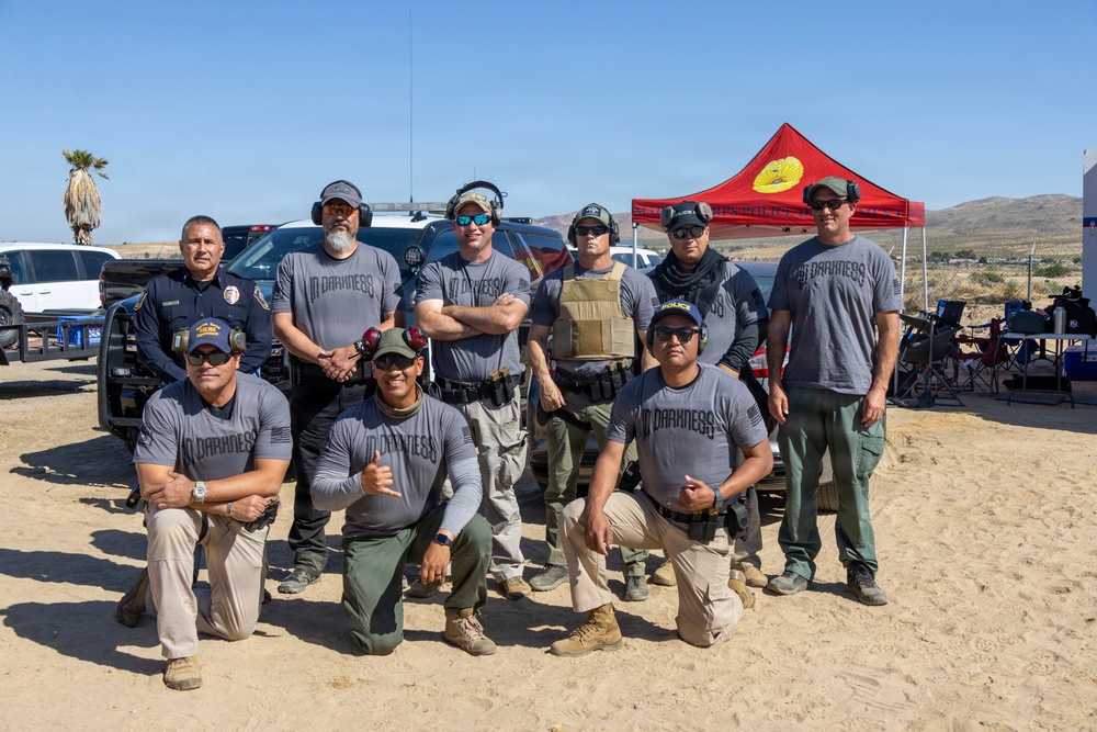 Shooting competition at the Barstow Police shooting range in Barstow, California, May 15