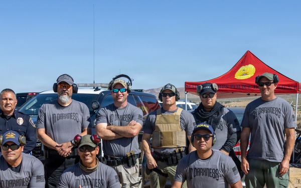 Shooting competition at the Barstow Police shooting range in Barstow, California, May 15