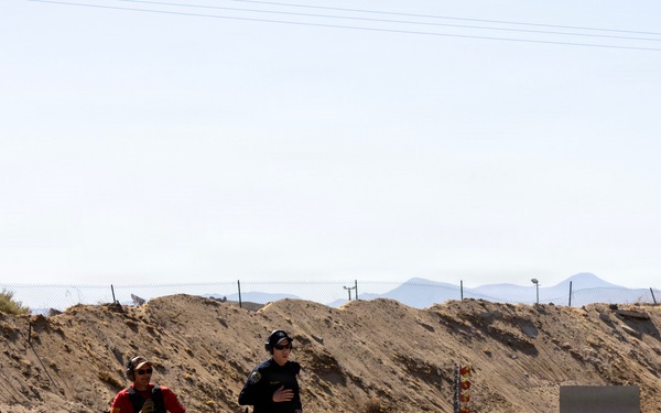 Shooting competition at the Barstow Police shooting range in Barstow, California, May 15