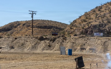 Shooting competition at the Barstow Police shooting range in Barstow, California, May 15