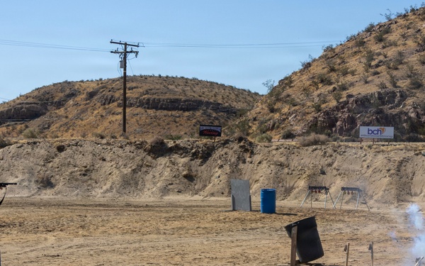 Shooting competition at the Barstow Police shooting range in Barstow, California, May 15