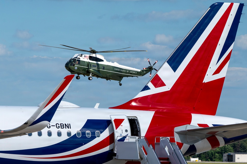 Honor guard supports King Charles III state visit departure