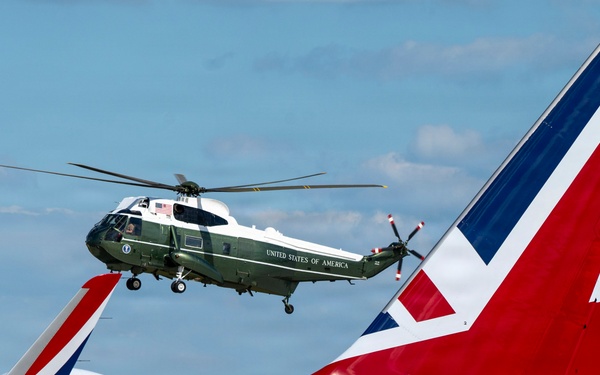 Honor guard supports King Charles III state visit departure